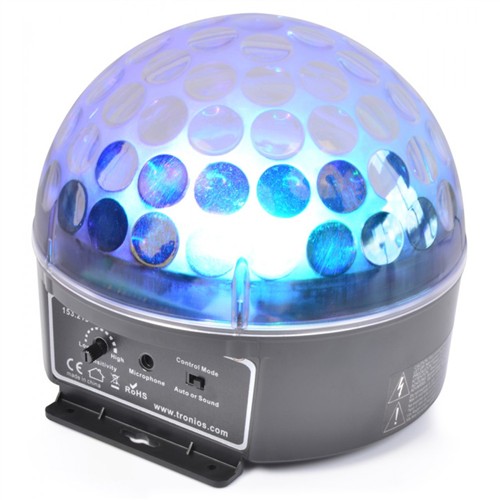 BeamZ mini Half Ball 3x 3W RGB LED, světelný efekt