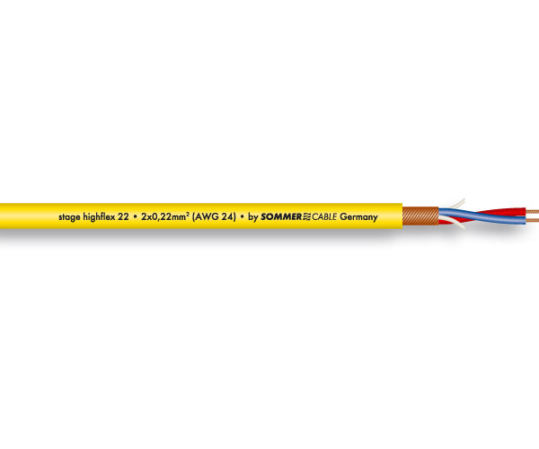 Sommer Cable SC-STAGE 22 HIGHLFEX Yellow