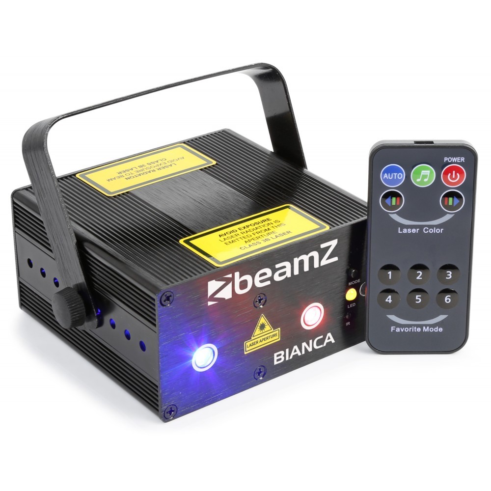 BeamZ Laser Bianca Double 330mW RGB Gobo, DO