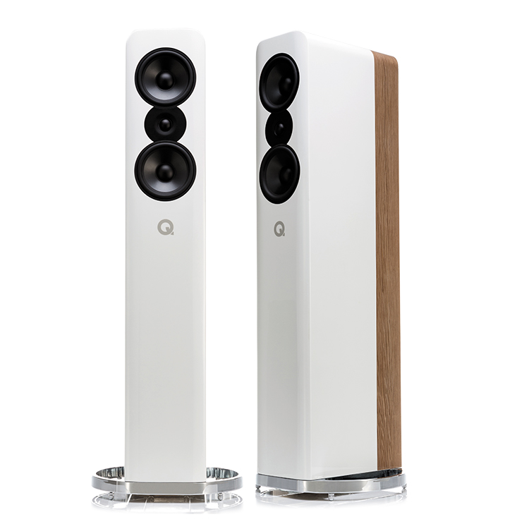 Q Acoustics Concept 500 Gloss White / Light Oak