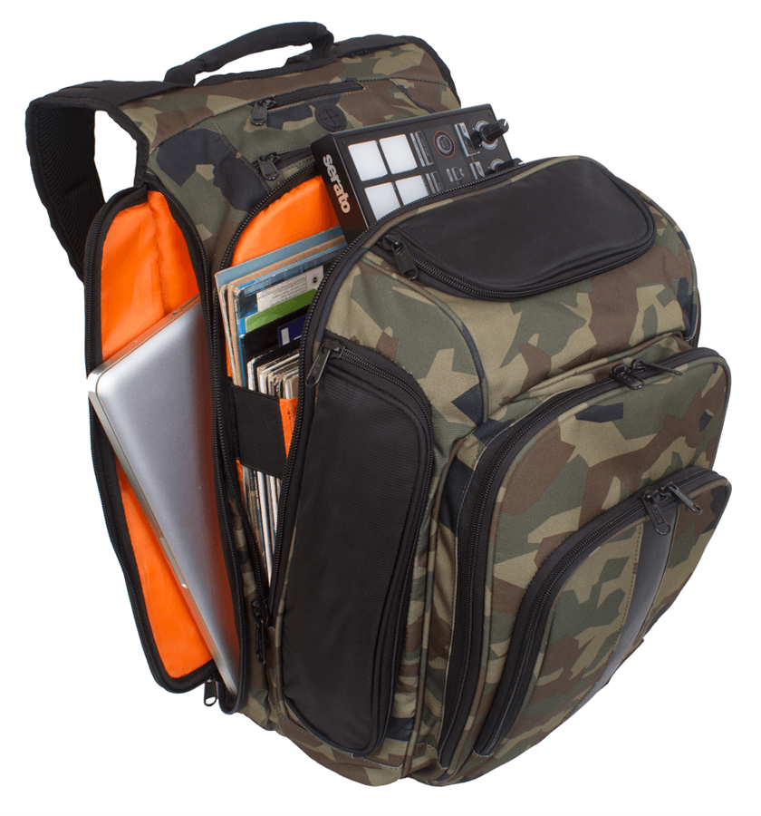 UDG Ultimate DIGI Backpack Black, Camo/ Orange inside
